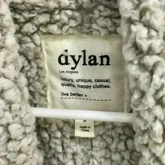 Dylan Bowie Jacket Faux Suede Jacket Sherpa Lined Size‎ M - Picture 7 of 9